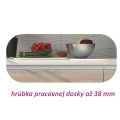 Dolní skříňka D 60S3, dub sonoma/bílá, LINE