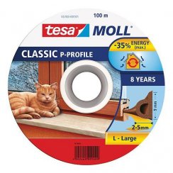 Těsnění tesamoll® profil P, 9 mm, hnědé, 100 m