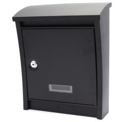 Briefkasten DALMATIA schwarz matt 25x32x8-12cm, XL-TOOLS