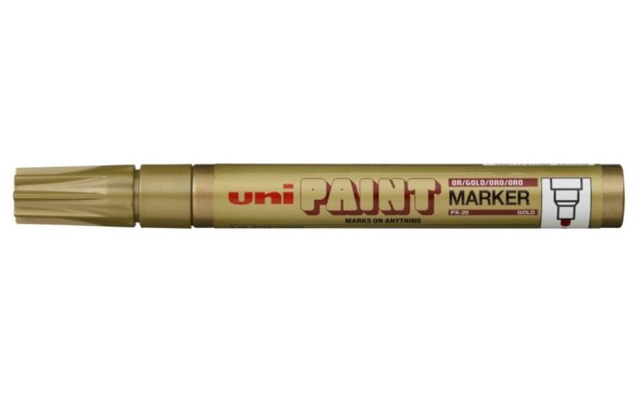Popisovač značkovač zlatý UNI PX-20 lakový