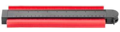 Šablona na obkreslení tvarů Strend Pro DG680, 250x101 mm, s uzamčením vzoru a magnetem