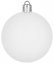 Globuri de Crăciun MagicHome, 10 buc, albe, pentru brad, 6 cm