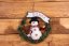 MagicHome Božična dekoracija, Snežak venček, 37 cm