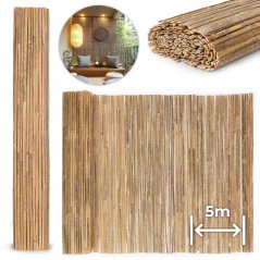 Covor de bambus cu două fețe 150x500 cm pentru balcon, terasă, gard Natural MultiGarden