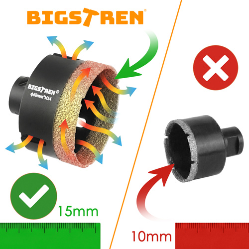 Gyémánt lyukasztók - 13 db-os készlet. Bigstren 27012 (akció)