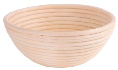 Rattan kosár MagicHome, kovászos kenyérhez, kerek, max.1,2 kg, 28x8 cm
