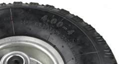 Napihljivo kolo z ležaji, luknja 20 mm, premer 27,5 cm, širina 8,5 cm, sivo, brez osi