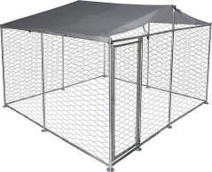 Voliéra Strend Pro, pre psa, klietka, so strechou, 3x3x2,1 m