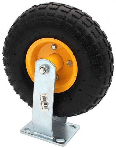 Napihljivo kolo z ležaji za vozičke, premer 210 mm, širina 57 mm, fiksno, XL-TOOLS