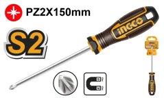 Șurubelniță cruciformă 6x150 mm PZ2 S2 INGCO Industrial