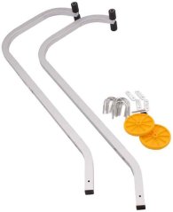 Uchwyt hakowy z kółkami do mocowania drabiny do dachu, XL-TOOLS