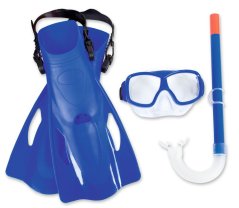 Bestway® 25019 Hydro-Swim Freestyle Schnorchelset, Schnorchelbrille mit Flossen