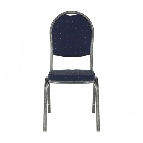 Krzesło sztaplowane, rama z tkaniny niebiesko-szary, JEFF 2 NOWOŚĆ - WYPRZEDAŻ
