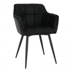 Design-Sessel, schwarz, TOPAZ