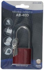 Litoželezna ključavnica, podaljšana kapica, AB-40 mm, XL-ORODJA