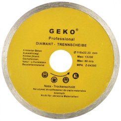 Dijamantni disk punog opsega 115 x 22 x 1,9 mm, GEKO