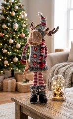 MagicHome Weihnachtsdekoration, Rentier-Reh, stehend, 81 cm