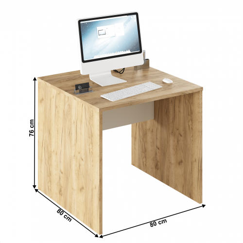 Schreibtisch, Artisan-Eiche/Weiß, RIOMA TYP 17