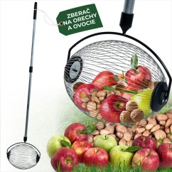 Zberač Strend Pro OD-50206, na orechy a ovocie s ALU teleskopickou násadou 80-120 cm