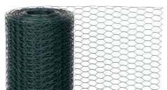 Gitter GARDEN HEX PVC 1000/20/0,9 mm, grün, RAL 6005, sechseckig, Zucht, Packung. 5 m (akce)