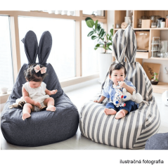 Fotoliu tip sac, gri, LAPIN