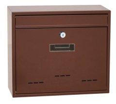 Briefkasten RADIM braun groß 31x36x9 cm Skveler KLC