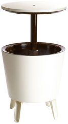 Bar Keter® COOL BAR, kremowo-brązowy, wielofunkcyjny, ogrodowy, 49x49x57/82 cm