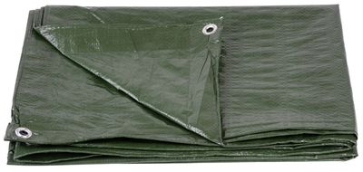 Ponyva Light 2x4 m, 65 g/m, takaró, zöld, hálós