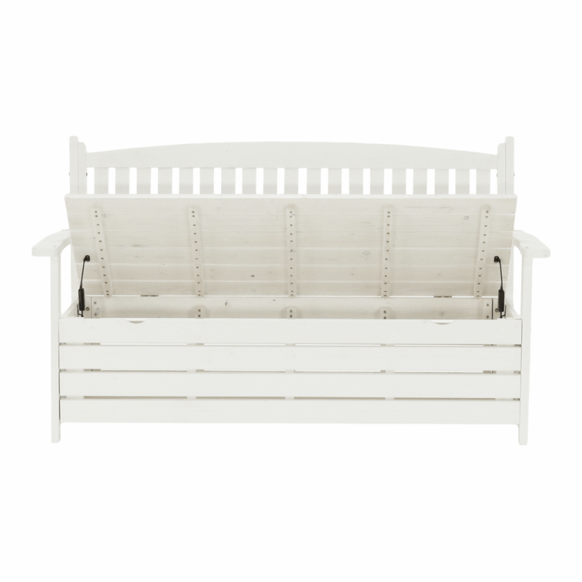 Kerti pad, fehér, 150 cm, AMULA (különleges ajánlat)