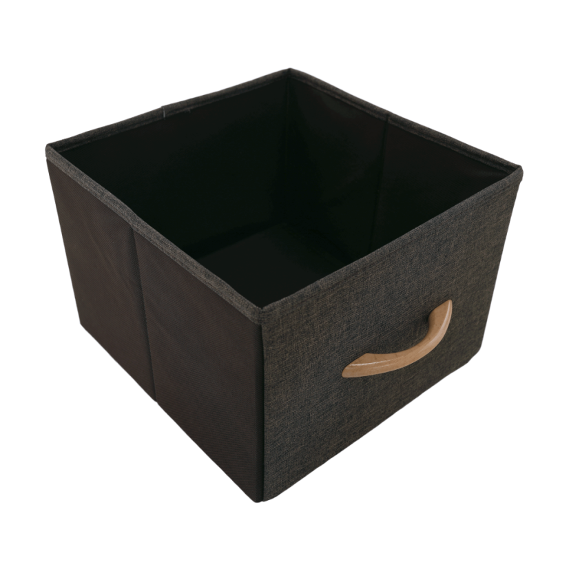 Kommode mit Stoffschubladen, beige/braun, HAZEL TYP 1