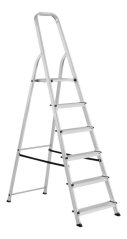 Schodiky Strend Pro AL-D6, 6 stupínkové, max. 125 kg, Alu