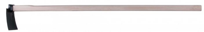 Motika ravna 125 mm z lesenim ročajem 120 cm, VASKO