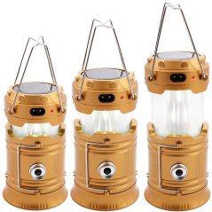 Punjiva solarna lampa s efektom plamena, USB izlaz, XL-TOOLS