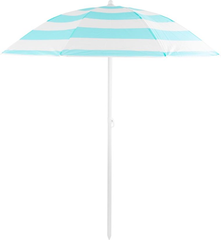 Parasol Dalia, 180 cm, 32/32 mm, z zawiasem, turkusowo-biały