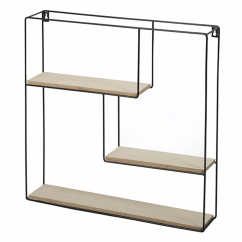 Regal, natur/schwarz, DESIO TYP 1