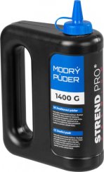 Strend Pro Premium prah 1400 g, prašak za zidarsko markiranje, plavi
