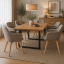 Designer-Sessel, Braun/Buche, CLORIN NEU