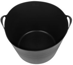 Vedro Strend Pro Flexi, čierne, stavebné, s ušami, 46,5x37 cm, 42 lit.