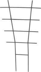 Strend Pro mreža, podpora za rože in rastline, črna, 30,5 x 56,5 cm