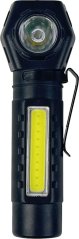 Fejlámpa Strend Pro XL0702, 110x34mm, 3W, XPE + COB 200 lm, 1200mAh, levehető fejjel