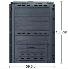 Composter 280L negru