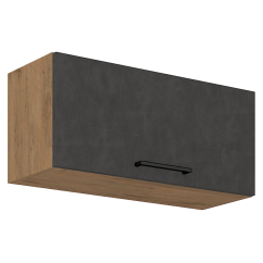 Oberschrank, Eiche Lancelot/Grau matt, VEGA 80 GU-36 1F
