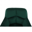 Pisarniški stol, blago/kovina emerald Velvet, HAGRID