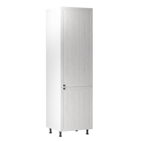 Schrank für Einbaukühlschrank D60ZL, rechts, Weiß/Kiefer Andersen, PROVANCE