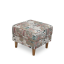 Krilni stol s taburejem, tkanina Viorica 1 patchwork, ASTRID