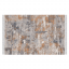 Obojstranný koberec, vzor/hnedá, 80x150, MADALA