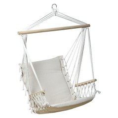 Fotel CRAIG, bujany, naturalny, bawełna, max. 150 kg, 100x50 cm