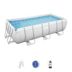 Piscina Bestway® Power Steel™, 56442, filtrare cu nisip, scara, distribuitor, 4,04x2,01x1,00 m