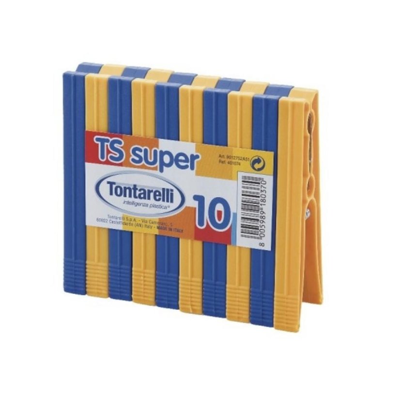Wäscheklammern UH 10er-Set Mix „TS SUPER“ TONTARELLI
