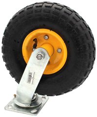 Roată gonflabilă cu rulmenți pentru cărucioare, diametru 270 mm, lățime 80 mm, pivotantă, XL-TOOLS